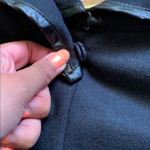 Cape Style Asymmetric Wool Blend Jacket - Picture 5 of 7